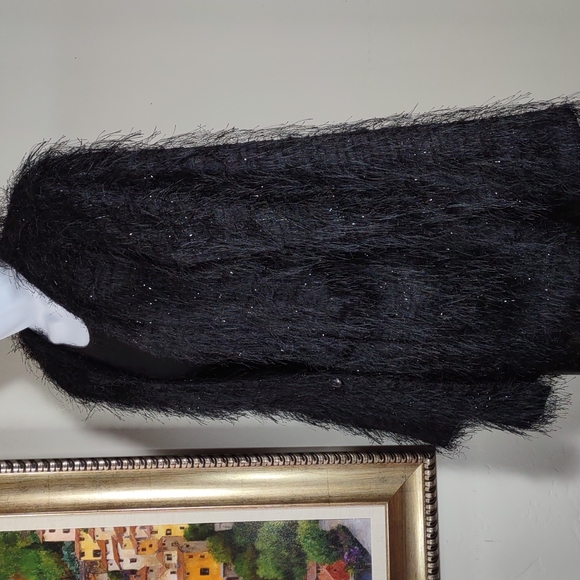 Russell Kemp Black Eyelash Fringe Jacket - Picture 3 of 7